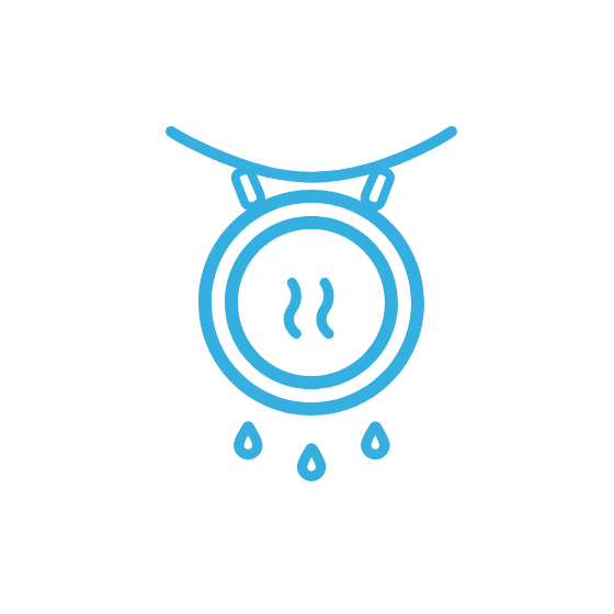 使用後は乾燥させる